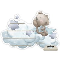 Tonieregal - Regal Für Musikbox Für 25-30 Figuren Wolkenbär Passend Toniebox von FarbklecksCollection