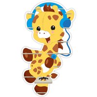 Tonieregal - Regal Für Musikbox Für 25 Figuren Giraffe Mit Kopfhörern Passend Toniebox von FarbklecksCollection