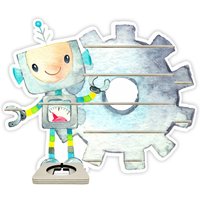 Tonieregal - Regal Für Musikbox Für 35-40 Figuren Roboter Passend Toniebox von FarbklecksCollection