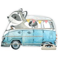 Tonieregal - Regal Für Musikbox Für 40 Figuren Auto Freunde Waschbär Bus Passend Toniebox von FarbklecksCollection