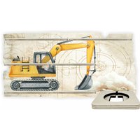 Tonieregal - Regal Für Musikbox Starter Set Baufahrzeuge Bagger- Passend Toniebox von FarbklecksCollection