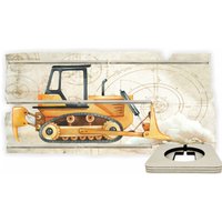 Tonieregal - Regal Für Musikbox Starter Set Baufahrzeuge Planierraupe- Passend Toniebox von FarbklecksCollection