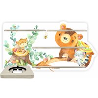 Tonieregal - Regal Für Musikbox Starter Set -Farbenfrohe Waldtiere Passend Toniebox von FarbklecksCollection