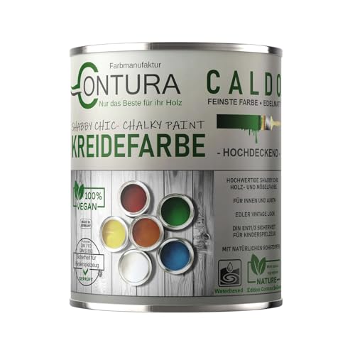 Contura BeGreen 100ml. Kreidefarbe Shabby Chic Möbellack Lack Möbel Farbe Holzlack Natur (02 Englisch Altweiß) von Farbmanufaktur CONTURA Nur das Beste für ihr Holz