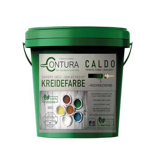 Contura BeGreen 1Kg. Kreidefarbe Shabby Chic Möbellack Lack Möbel Farbe Holzlack Natur (11 Cortado) von Farbmanufaktur CONTURA Nur das Beste für ihr Holz