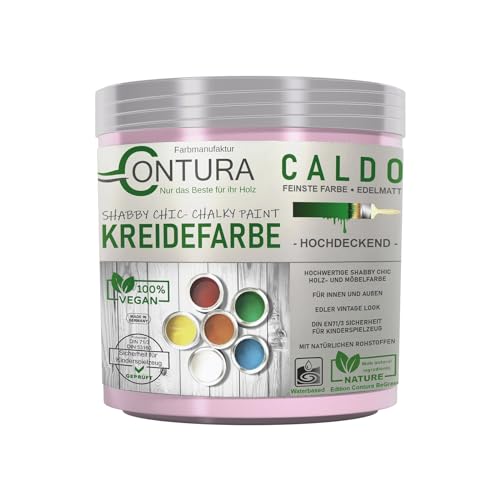 Contura BeGreen 250ml. Kreidefarbe Shabby Chic Möbellack Lack Möbel Farbe Holzlack Natur (07 Girls Rosa) von Farbmanufaktur CONTURA Nur das Beste für ihr Holz