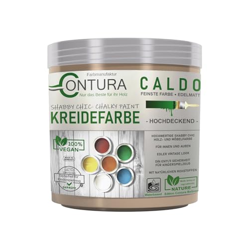 Contura BeGreen 250ml. Kreidefarbe Shabby Chic Möbellack Lack Möbel Farbe Holzlack Natur (10 Crunchy) von Farbmanufaktur CONTURA Nur das Beste für ihr Holz