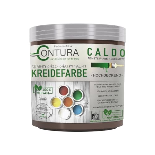 Contura BeGreen 250ml. Kreidefarbe Shabby Chic Möbellack Lack Möbel Farbe Holzlack Natur (15 Hazelnut Dunkelbraun) von Farbmanufaktur CONTURA Nur das Beste für ihr Holz