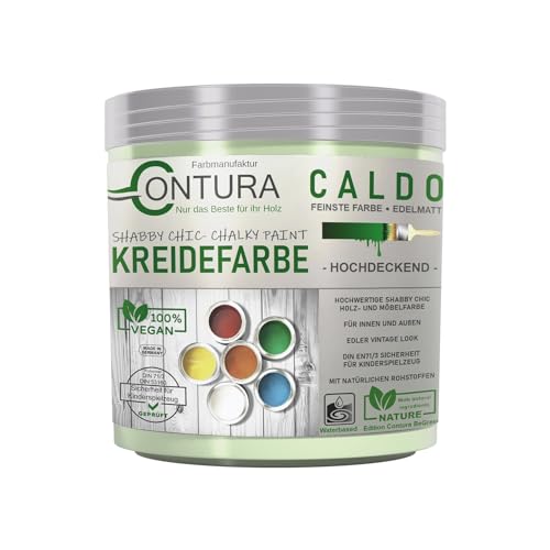 Contura BeGreen 250ml. Kreidefarbe Shabby Chic Möbellack Lack Möbel Farbe Holzlack Natur (21 Miami Green) von Farbmanufaktur CONTURA Nur das Beste für ihr Holz