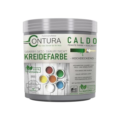 Contura BeGreen 250ml. Kreidefarbe Shabby Chic Möbellack Lack Möbel Farbe Holzlack Natur (22 Modern Grey) von Farbmanufaktur CONTURA Nur das Beste für ihr Holz