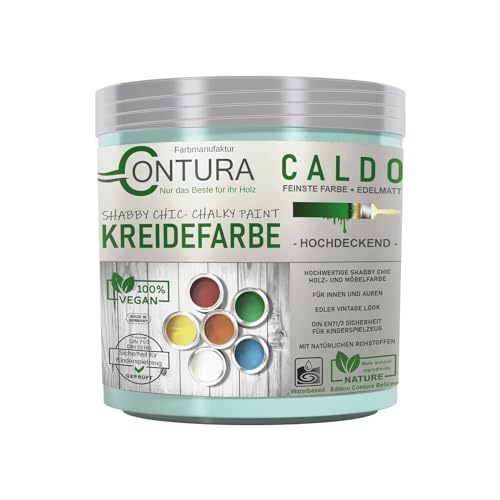 Contura BeGreen 250ml. Kreidefarbe Shabby Chic Möbellack Lack Möbel Farbe Holzlack Natur (27 Palermo) von Farbmanufaktur CONTURA Nur das Beste für ihr Holz