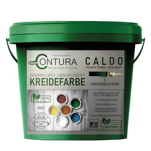Contura BeGreen 3Kg. Kreidefarbe Shabby XL-Paintbox Chic Möbellack Lack Möbel Farbe Holzlack Natur (22 Modern Grey) von Farbmanufaktur CONTURA Nur das Beste für ihr Holz