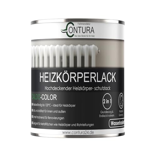 Contura Heizkörperlack Glänzend Heizungslack Heizkörperfarbe Heizung Farbe Radiator Metalllack (Anthrazit Grau RAL 7016, 375ml.) von Farbmanufaktur CONTURA Nur das Beste für ihr Holz