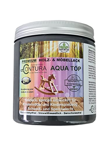 Contura Lack für Kinderspielzeug Glänzend Möbellack 2in1 Buntlack 250ml DIN EN71-3 Holzlack Kindermöbel Farbe Holzfarbe Innen und Außen (RAL 6034 Mintgrün, 250ml.) von Farbmanufaktur CONTURA Nur das Beste für ihr Holz
