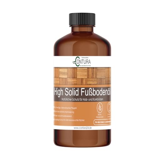 Fußbodenöl Parkettöl Korköl Holzöl Öl für Holz Möbel Parkett Fußboden Holzboden (0,5 Liter) von Farbmanufaktur CONTURA Nur das Beste für ihr Holz