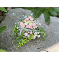 Kleines Herz „Summertime „ Grabschmuck Grabgesteck von Farbvielfalt