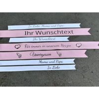 Personalisiertes Schleifenband Mit Ihrem Wunschtext Trauerschleife Geschenk von Farbvielfalt