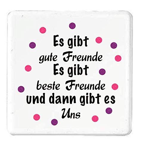 Magnet Es gibt Gute Freunde Es gibt Beste Freunde und dann gibt es Uns! Kühlschrankmagnet Kühlschrank Konfetti von Farbwuselei