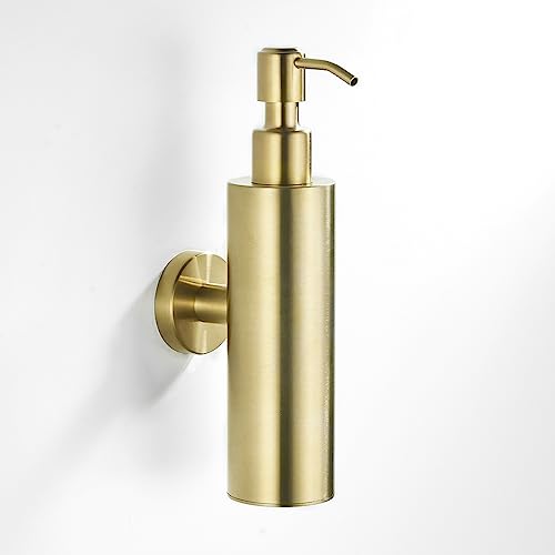 Farcetor Seifenspender Wandbefestigung Shampoo Spender Seifenspender Wandmontage ohne Bohren Badezimmer Gold von Farcetor