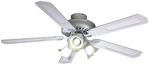 Farelek Baleares Deckenventilator, 132 cm, Weiß von Farelek