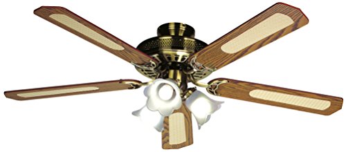 Farelek Baleares Deckenventilator, 132 cm, Weiß von Farelek