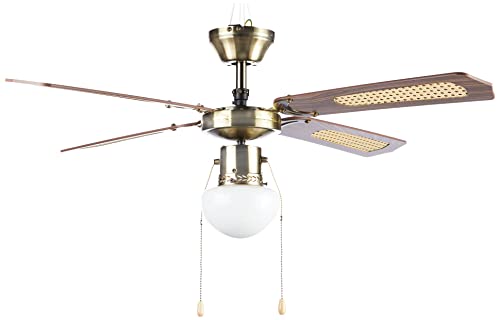 Farelek Bali Deckenventilator, 107 cm, Braun von Farelek