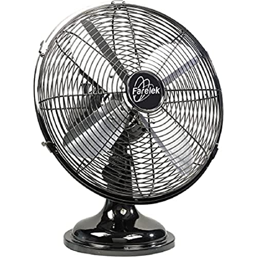 Farelek Utah Tischventilator, 30 cm chrom von Farelek