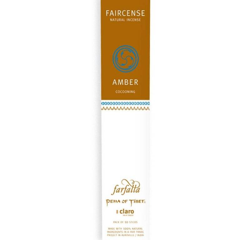 Farfalla Essentials AG Duftstäbchen Faircense Räucherstäbchen Amber, 10 Stk. von Farfalla Essentials AG