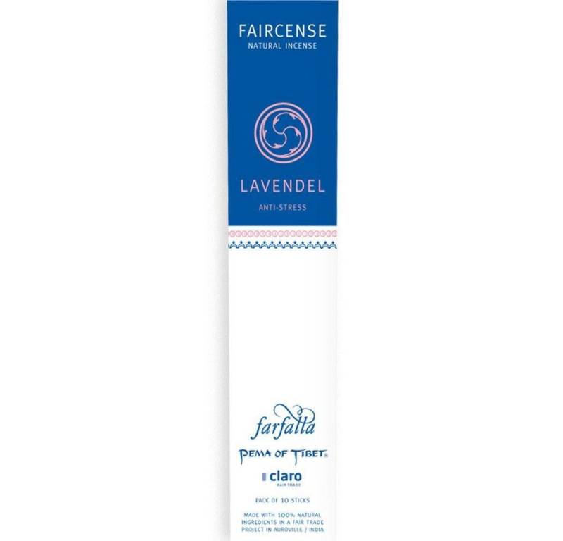 Farfalla Essentials AG Duftstäbchen Faircense Räucherstäbchen Lavendel, 10 Stk. von Farfalla Essentials AG