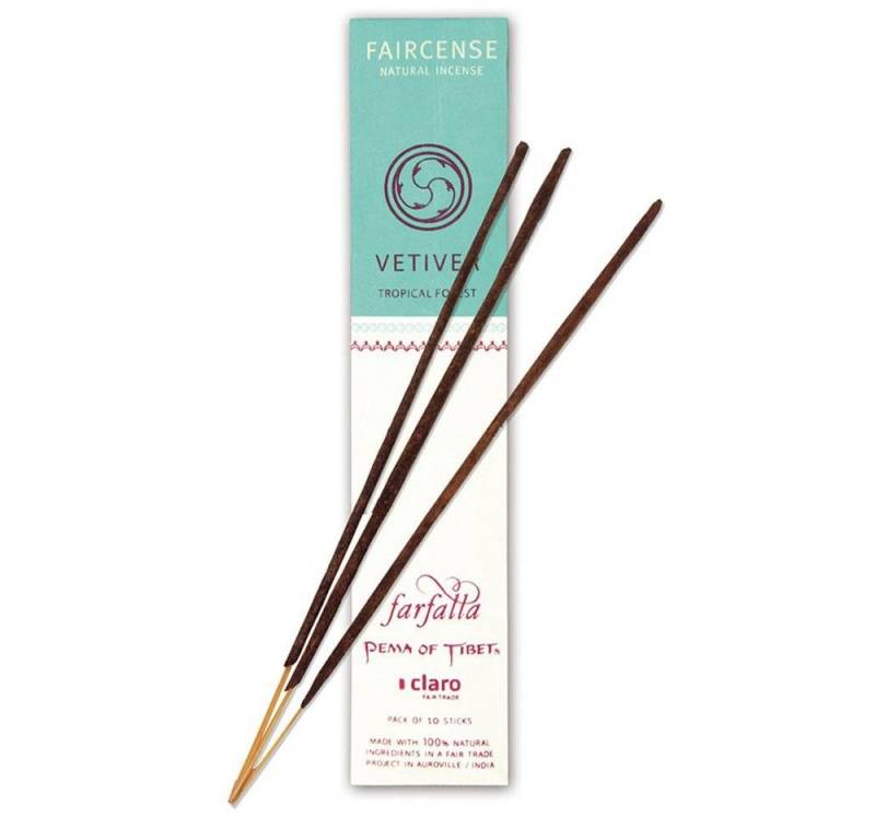 Farfalla Essentials AG Duftstäbchen Faircense Räucherstäbchen Vetiver, 10 Stk. von Farfalla Essentials AG