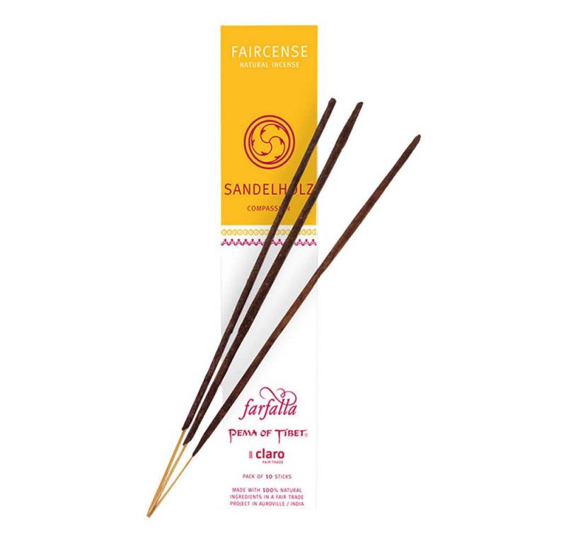 Farfalla Essentials AG Räucherstäbchen-Halter Räucherstäbchen - Sandelholz 10Stk von Farfalla Essentials AG