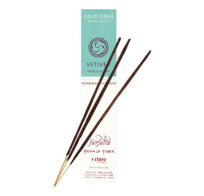 Farfalla Essentials AG Räucherstäbchen-Halter Räucherstäbchen - Vetiver 10Stk von Farfalla Essentials AG