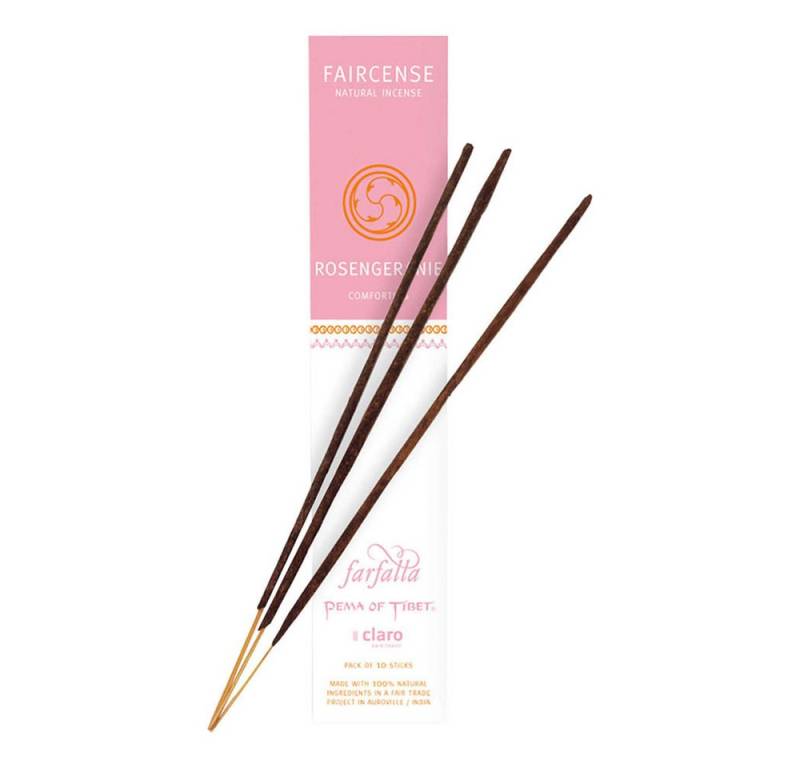 Farfalla Essentials AG Räucherstäbchen-Halter Räucherstäbchen - Rosengeranie 10Stk von Farfalla Essentials AG