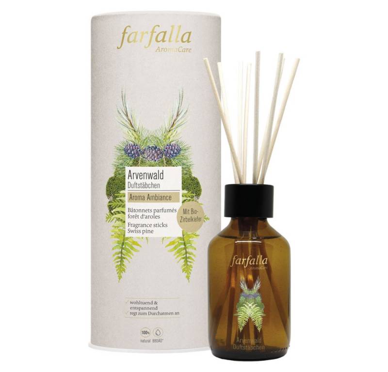 Farfalla Essentials AG Raumduft Duftstäbchen Arvenwald Aroma Ambiance, 150 ml von Farfalla Essentials AG