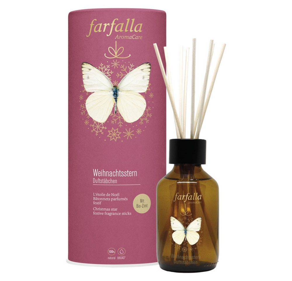 Farfalla Essentials AG Raumduft Duftstäbchen Weihnachtsstern Aroma Ambiance, 150 ml Farfalla Essentials AG Raumduft Duftstäbchen Weihnachtsstern Aroma Ambiance, 150 ml von Farfalla Essentials AG