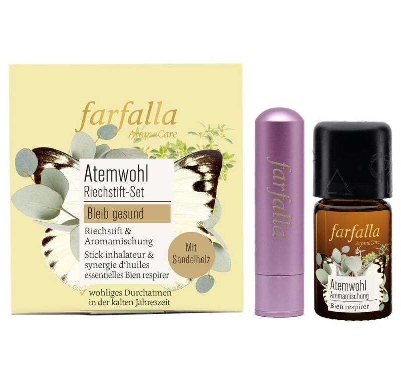 Farfalla Essentials AG Duftöl Riechstift Set Atemwohl Bleib gesund, 5 ml von Farfalla Essentials AG