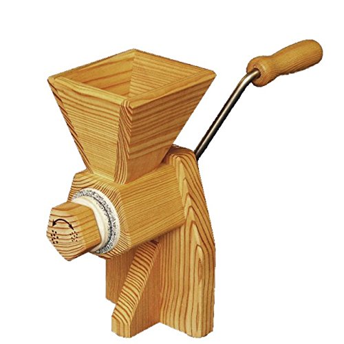 Farina Kornkraft Handgetreidemühle - Getreidemühle - Lärche, Edelstahl - Mahlt Getreide und Mais von Farina