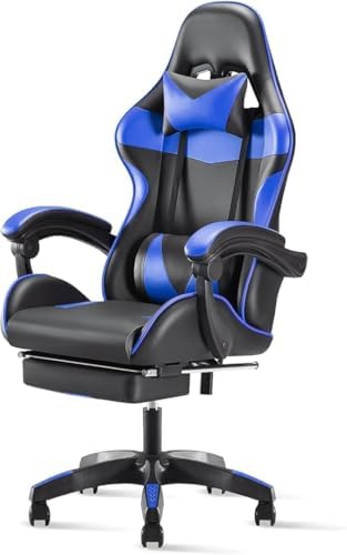 Farini Gaming Stuhl Bürostuhl Chefsessel Ergonomische Gaming Stuhl Drehstuhl Chefsessel mit leise Rolle, Atmungsaktiver Netzstuhl, klappbare Armlehnen, mit Verstellbarer Kopfstütze Farini Gaming Stuhl Bürostuhl Chefsessel Ergonomische Gaming Stuhl Drehstuhl Chefsessel mit leise Rolle, Atmungsaktiver Netzstuhl, klappbare Armlehnen, mit Verstellbarer Kopfstütze von Farini