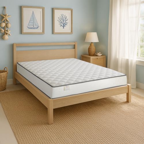 Farmarelax - Matratze für französisches Bett, 120 x 190 cm, Höhe 14 cm, Waterfoam, Made in Italy, antibakteriell, hypoallergen, formstabil, milbendicht und atmungsaktiv, Modell: Easyvan Farmarelax - Matratze für französisches Bett, 120 x 190 cm, Höhe 14 cm, Waterfoam, Made in Italy, antibakteriell, hypoallergen, formstabil, milbendicht und atmungsaktiv, Modell: Easyvan von Farmarelax