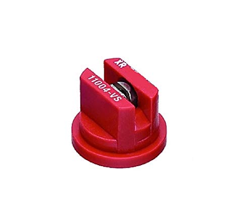 TeeJet Farmer Bob's Parts XR11004-VS, flache Sprühspitze, 110 °, 0,4 GPM bei 40 PSI, Rot von Farmer Bob's Parts