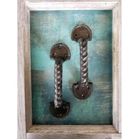 Großer Eisen Verdrehter Griff, Ziehgriff, Gebrauchs-Hardware, Hausbefestigung, Zubehör von FarmhouseIronCo