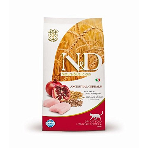 Farmina Natural and Delicious Chicken and Ancestral Low-Grain Formula Dry Cat Food by Farmina von N&D