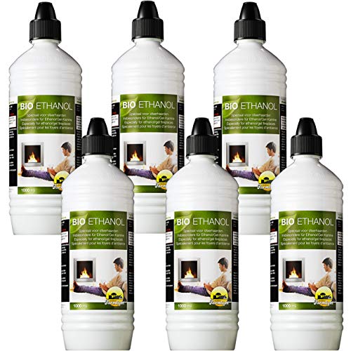 Farmlight Bioethanol 6 Liter, geruchsneutral, Ökobrennstoff 100% pflanzlichen Ursprungs, kompatibel mit allen elektrischen oder mechanischen Öfen von Farmlight