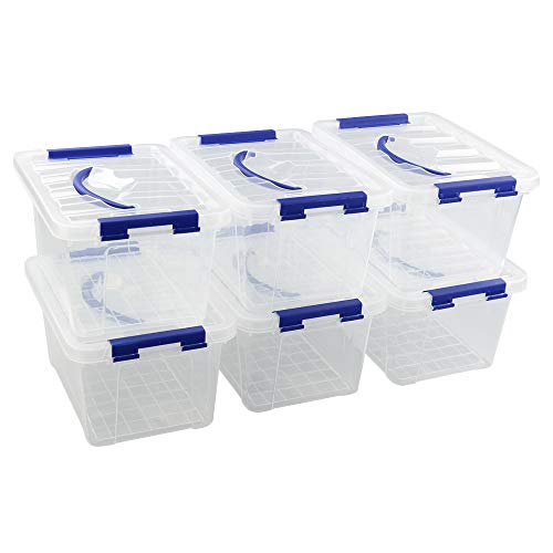 Farmoon Aufbewahrungsboxen aus Kunststoff, Klein Plastikboxen mit Deckel, 6 Packungen von Farmoon