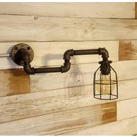 Industrielle Beleuchtung Scherenwandleuchte - Akkordeon Wandleuchte Steampunk Scheunenbeleuchtung Industrielles Lesebettlicht von FarmsteadIronworks