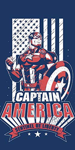 Captain America Avengers Badetuch Handtuch Strandtuch 70 x 140 cm von Faro Tekstylia