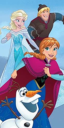 Faro Tekstylia Baumwolle Badetuch 70x140 Frozen Anna ELSA Swen von FARO