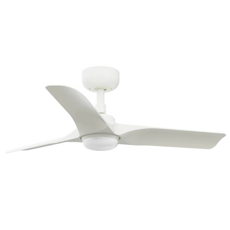FARO Energiespar Deckenventilator mit LED Beleuchtung und Fernbedienung Hey 90 cm Weiß von Faro