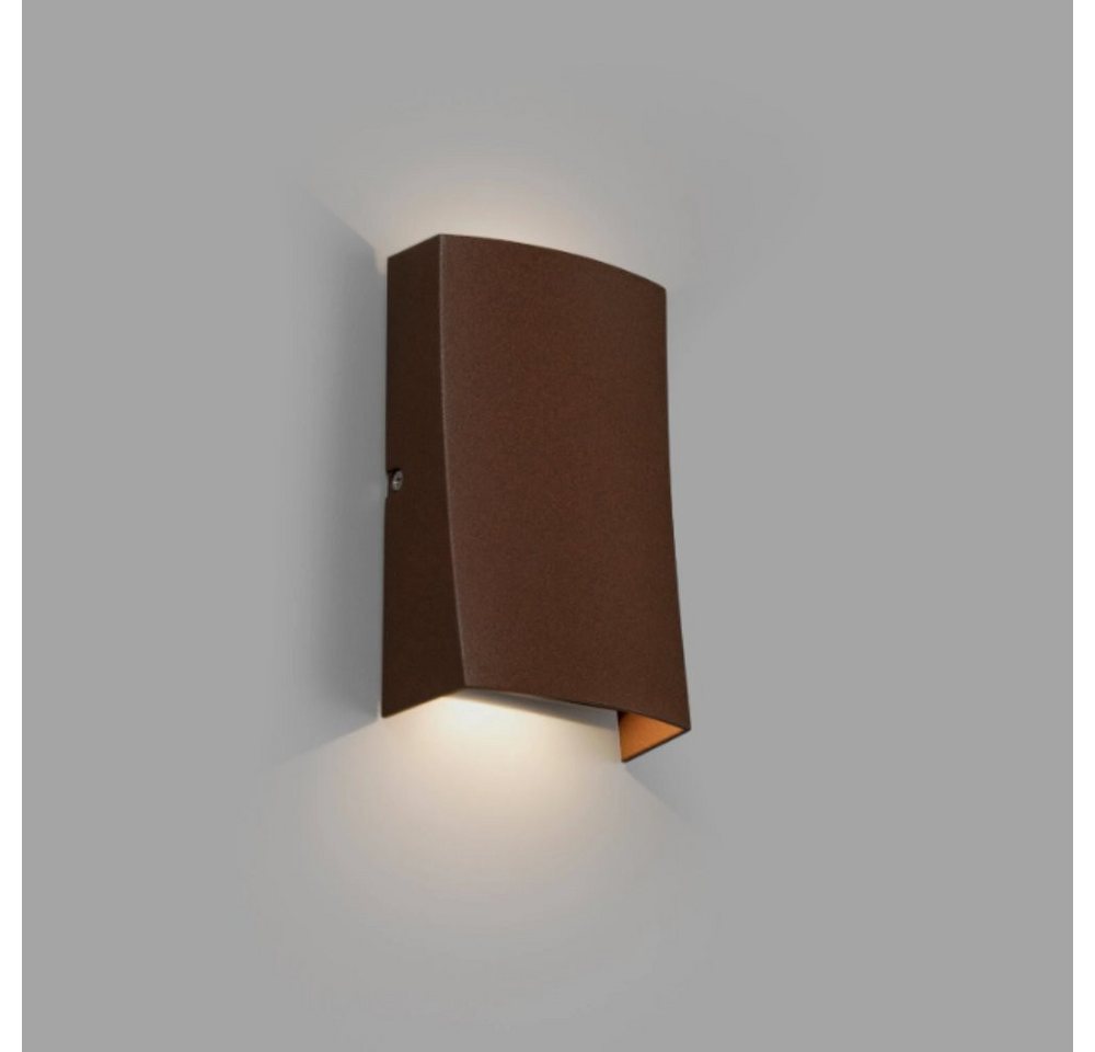 Faro Außen-Wandleuchte LED Wandleuchte Nairobi in Rostfarbig 2x6W 3000K, LED Faro Außen-Wandleuchte LED Wandleuchte Nairobi in Rostfarbig 2x6W 3000K, LED von Faro