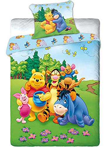 Faro BETTWÄSCHE Winnie The Pooh-Kissen 70 X 80/160 X 200, KINDERZIMMER, 02, Baumwolle, Mehrfarben, 200 x 160 cm von Faro